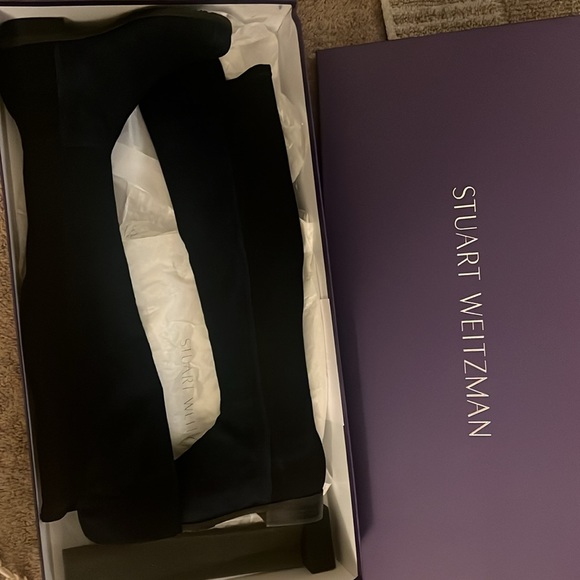 Stuart Weitzman 5050 boots - nice blue suede - Picture 5 of 5